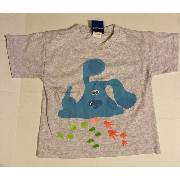 Vintage 1999 Viacom Blues Clues & Friends Kids Tshirt Sz M 5-6 - Picture 1 of 8